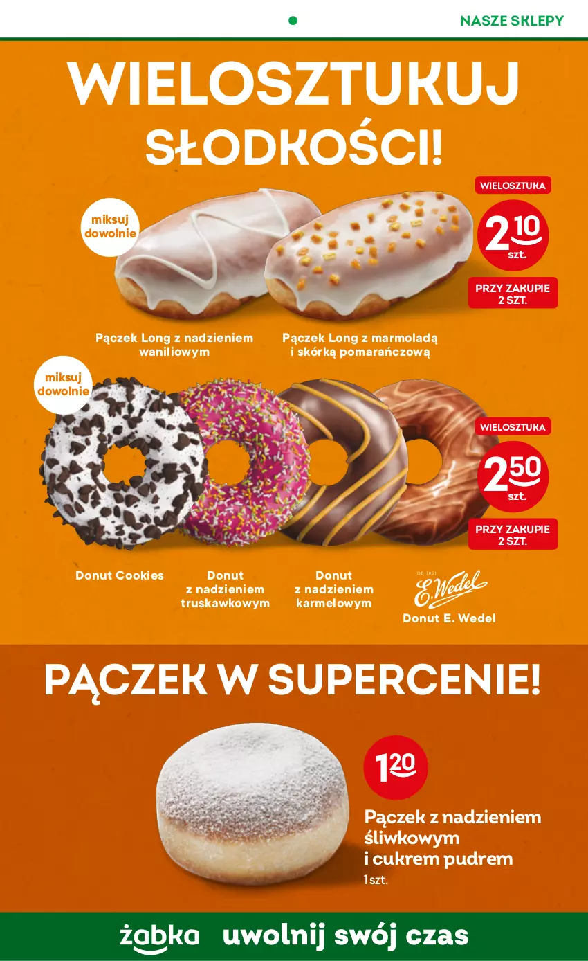 Gazetka promocyjna Żabka - ważna 22.02 do 28.02.2023 - strona 28 - produkty: Donut, E. Wedel, Mola, Pączek