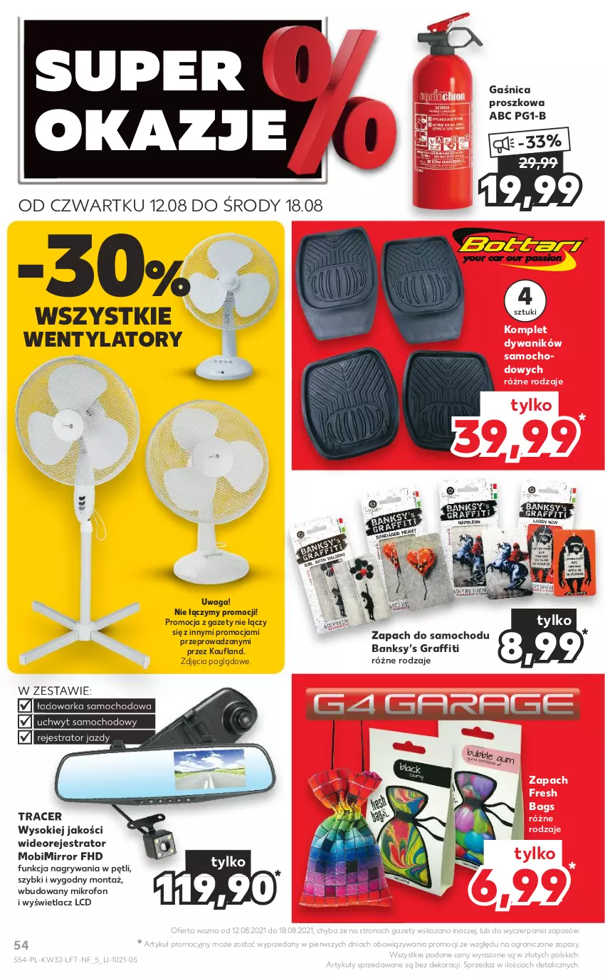 Gazetka promocyjna Kaufland - OFERTA TYGODNIA - ważna 12.08 do 18.08.2021 - strona 54 - produkty: Acer, Dywan, Dywanik, Gaśnica, Gra, Gry, Mikrofon, Sok, Waga, Warka, Wideorejestrator