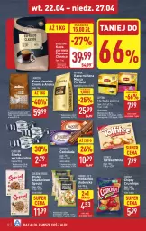 Gazetka promocyjna Aldi - Pełna oferta - Gazetka - ważna od 27.04 do 27.04.2025 - strona 12 - produkty: Gra, Kawa ziarnista, Mieszanka studencka, Chipsy, Kawa mielona, Kawa, Herbata czarna, Lipton, Czekolada, Toffifee, Crunchips, Danio, Lorenz, Lavazza, Mocca Fix Gold, Woseba, Herbata