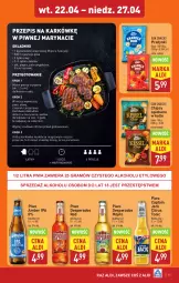Gazetka promocyjna Aldi - Pełna oferta - Gazetka - ważna od 27.04 do 27.04.2025 - strona 15 - produkty: Piwa, Piwo, Sól, Rum, Por, Gra, Czosnek, Mięsne specjały, Chipsy, Desperados, Laur, Przyprawy, Pieprz, Grill, Ziele angielskie, Captain Jack, Mięso