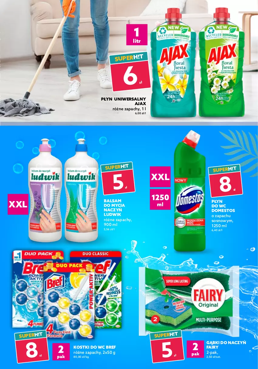 Gazetka promocyjna Dealz - Setki wakacyjnych super ofert! - sprawdź nową gazetkę - ważna 21.07 do 27.07.2021 - strona 5 - produkty: Ajax, Ariel, Balsam do mycia naczyń, Bref, Cif, Do mycia naczyń, Domestos, Fa, Fairy, Ludwik, Mleczko, Odkamieniacz, Odtłuszczacz, Płyn do płukania, Płyn do wc, Sos, Zmywarki