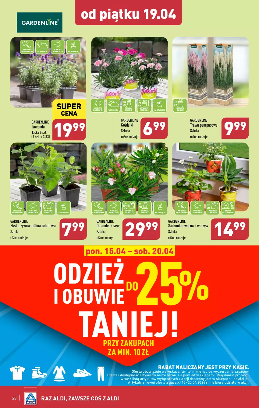 Gazetka promocyjna Aldi - Pełna oferta - ważna 15.04 do 20.04.2024 - strona 28 - produkty: Obuwie, Sok