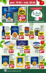 Gazetka promocyjna Aldi - Pełna oferta - Gazetka - ważna od 20.04 do 20.04.2024 - strona 10 - produkty: Tortelloni, Makaron, Sos, Gin, Smakowita, Oliwki, Gnocchi, Pesto, Tagliatelle, Spaghetti, Rurki, Chleb