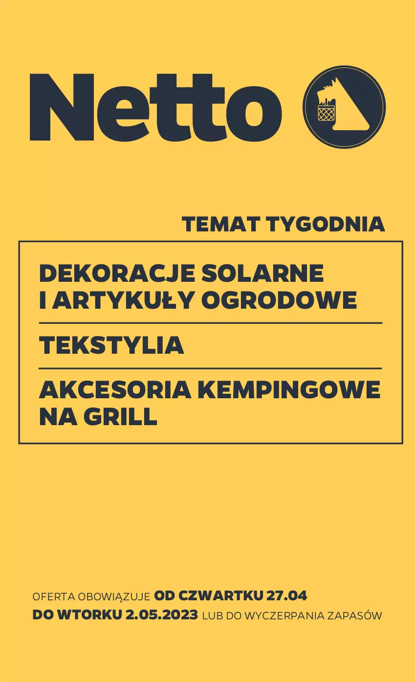 Gazetka promocyjna Netto - Akcesoria i dodatki - ważna 27.04 do 02.05.2023 - strona 1 - produkty: Grill