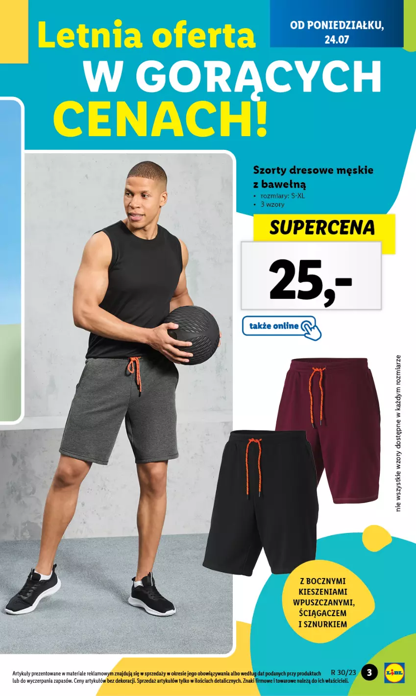 Gazetka promocyjna Lidl - GAZETKA - ważna 24.07 do 29.07.2023 - strona 3 - produkty: Dres, Szorty