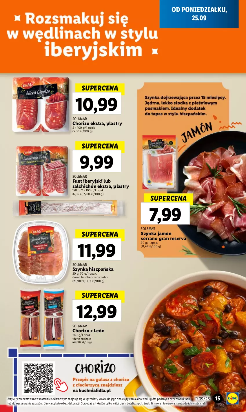 Gazetka promocyjna Lidl - GAZETKA - ważna 25.09 do 27.09.2023 - strona 25 - produkty: Gra, Jamón serrano, Ser, Szynka