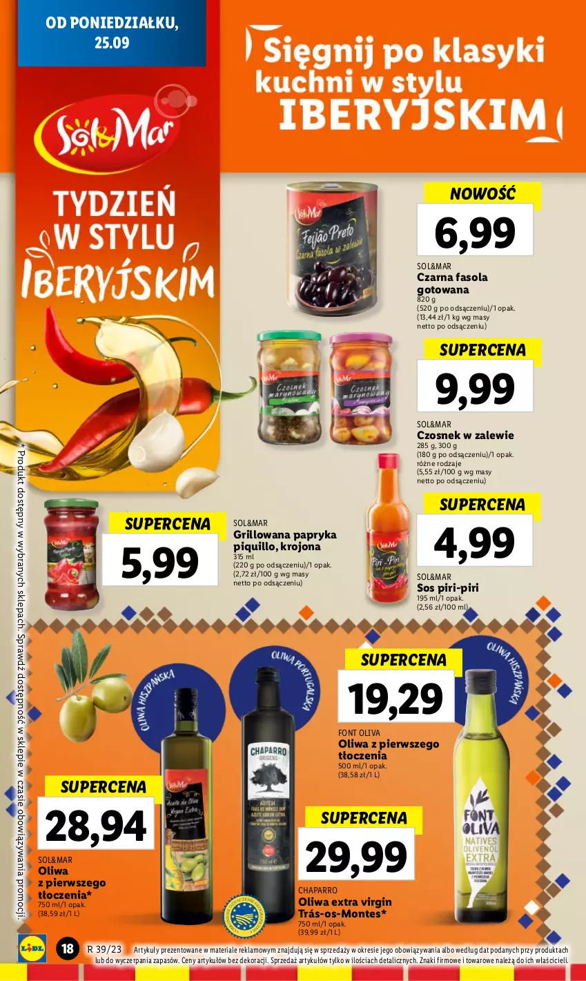 Gazetka promocyjna Lidl - GAZETKA - ważna 25.09 do 27.09.2023 - strona 28 - produkty: Czosnek, Fa, Fasola, Gin, Grill, Monte, Papryka, Sos