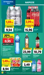 Gazetka promocyjna Lidl - GAZETKA - Gazetka - ważna od 27.09 do 27.09.2023 - strona 38 - produkty: Sok, Oleofarm, Coca-Cola, Napoje, Leon, Syrop, Oshee, Woda mineralna, Woda, Cisowianka, Oleo, Olej, Herbapol, Psi Patrol, Imbir, Hortex, Fa