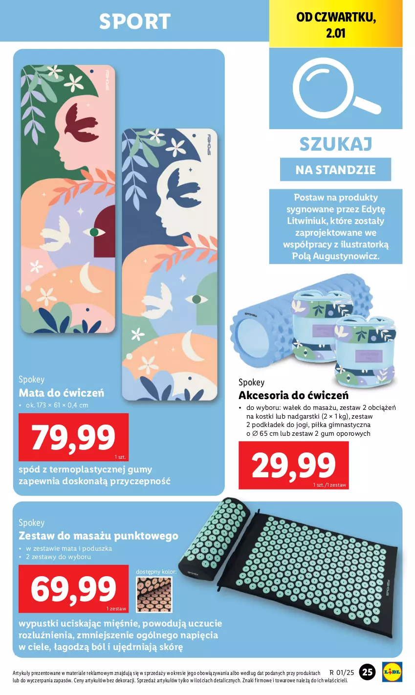 Gazetka promocyjna Lidl - GAZETKA - ważna 30.12.2024 do 04.01.2025 - strona 25 - produkty: Mop, Podkład, Poduszka, Por, Sport, Wałek