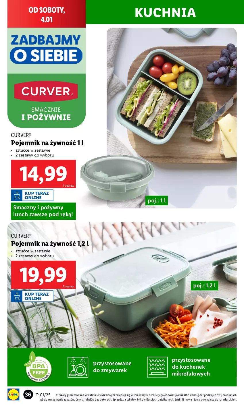 Gazetka promocyjna Lidl - GAZETKA - ważna 30.12.2024 do 04.01.2025 - strona 40 - produkty: Fa, Kuchnia, Pojemnik