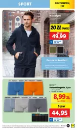 Gazetka promocyjna Lidl - GAZETKA - Gazetka - ważna od 04.01 do 04.01.2025 - strona 27 - produkty: Ser, Por, Sport, Bluza, Bokserki