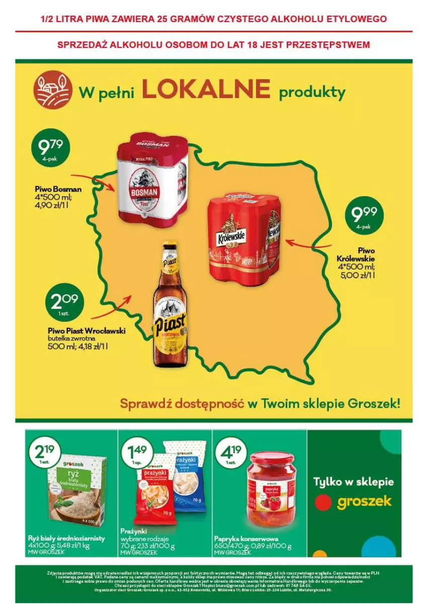 Gazetka promocyjna Groszek - ważna 04.03 do 18.03.2021 - strona 12 - produkty: Królewski, Piwo