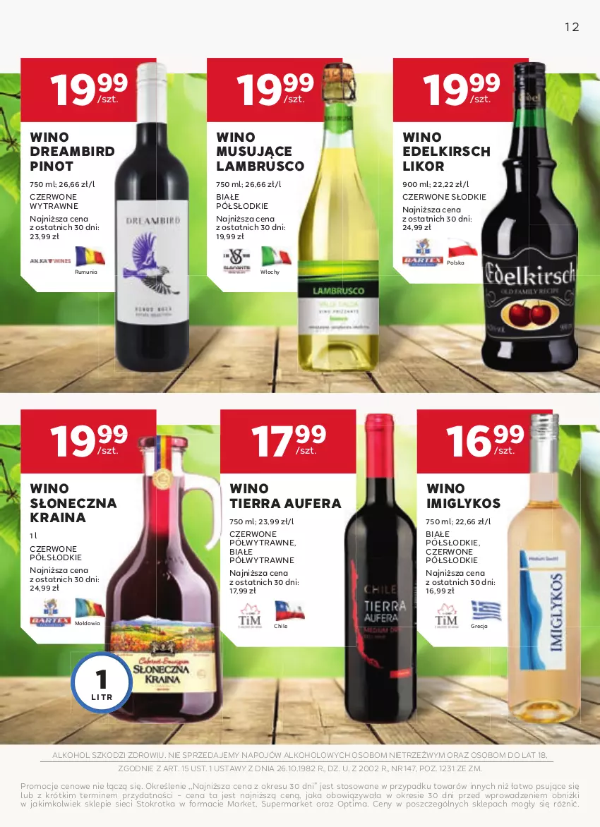 Gazetka promocyjna Stokrotka - W dobrym Smaku - ważna 27.02 do 26.03.2025 - strona 12 - produkty: Mus, Optima, Rum, Wino, Wino musujące