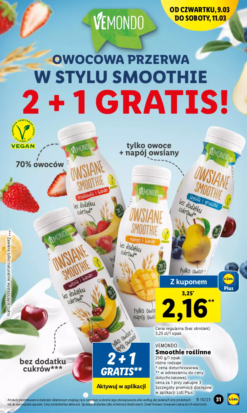 Gazetka promocyjna Lidl - GAZETKA - ważna 09.03 do 11.03.2023 - strona 33 - produkty: Gra, Smoothie