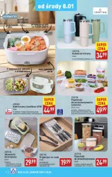 Gazetka promocyjna Aldi - Pełna oferta - Gazetka - ważna od 11.01 do 11.01.2025 - strona 24 - produkty: Noż, Organizer, Pojemnik, Szatkownica, Pojemnik do przechowywania, Kubek termiczny, Kubek, Wkładki, Fa