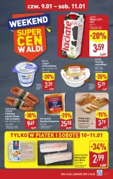 Gazetka promocyjna Aldi - Pełna oferta - Gazetka - ważna od 11.01 do 11.01.2025 - strona 27 - produkty: Twaróg, Jogurt, Chleb typu włoskiego, Golden Seafood, Szynka, Solan, Chleb, Mintaj, Kiełbasa, Mleko