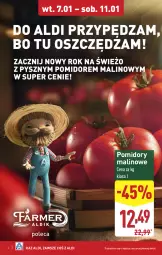 Gazetka promocyjna Aldi - Pełna oferta - Gazetka - ważna od 11.01 do 11.01.2025 - strona 4 - produkty: Pomidory