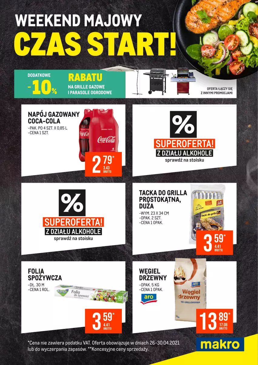 Gazetka promocyjna Makro - [Oferta specjalna] Weekend majowy - czas start - ważna 26.04 do 30.04.2021 - strona 5 - produkty: Alkohole, Coca-Cola, Fa, Grill, Napój, Napój gazowany