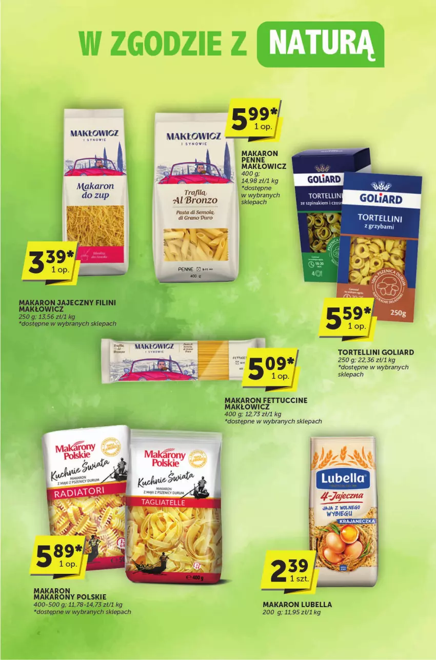 Gazetka promocyjna ABC - ważna 30.04 do 13.05.2025 - strona 12 - produkty: Bell, Bella, Goliard, Gra, Lubella, Makaron, Penne, Pur, Szpinak