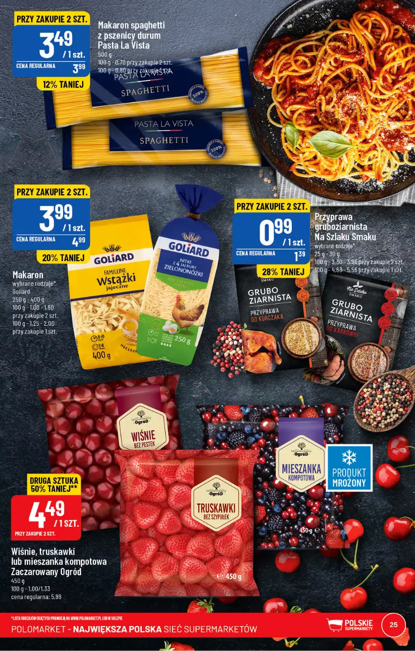 Gazetka promocyjna PoloMarket - Gazetka pomocyjna - ważna 01.03 do 07.03.2023 - strona 25 - produkty: Mieszanka kompotowa, Ogród, Spaghetti, Stek, Truskawki