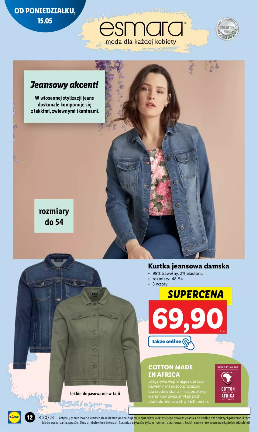 Gazetka promocyjna Lidl - GAZETKA - ważna 15.05 do 20.05.2023 - strona 16 - produkty: Kurtka, Moda