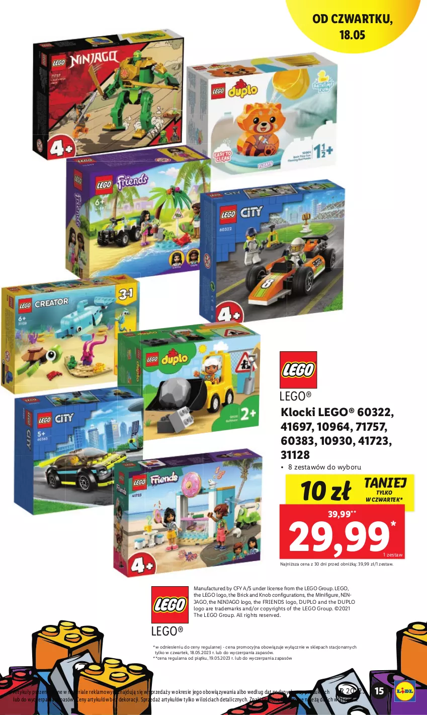 Gazetka promocyjna Lidl - GAZETKA - ważna 15.05 do 20.05.2023 - strona 19 - produkty: Fa, Klocki, LEGO, Ser