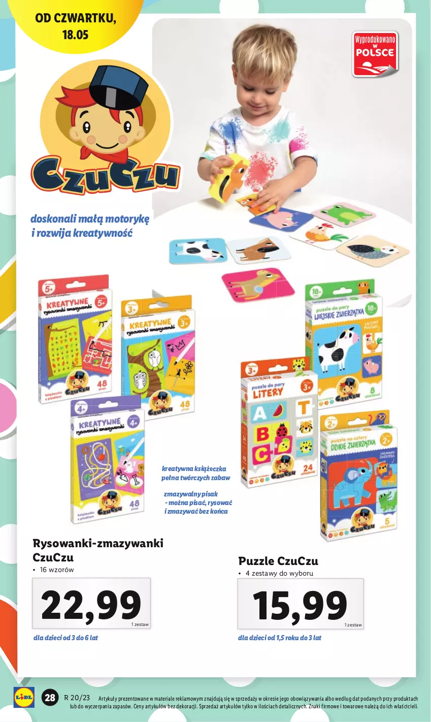 Gazetka promocyjna Lidl - GAZETKA - ważna 15.05 do 20.05.2023 - strona 32 - produkty: Dzieci, Puzzle