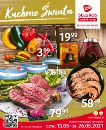 Gazetka promocyjna Selgros - Katalog Kuchnie Świata - Gazetka - ważna od 04.08 do 04.08.2021 - strona 1 - produkty: Antrykot wołowy, Krewetki, Herbata, LG