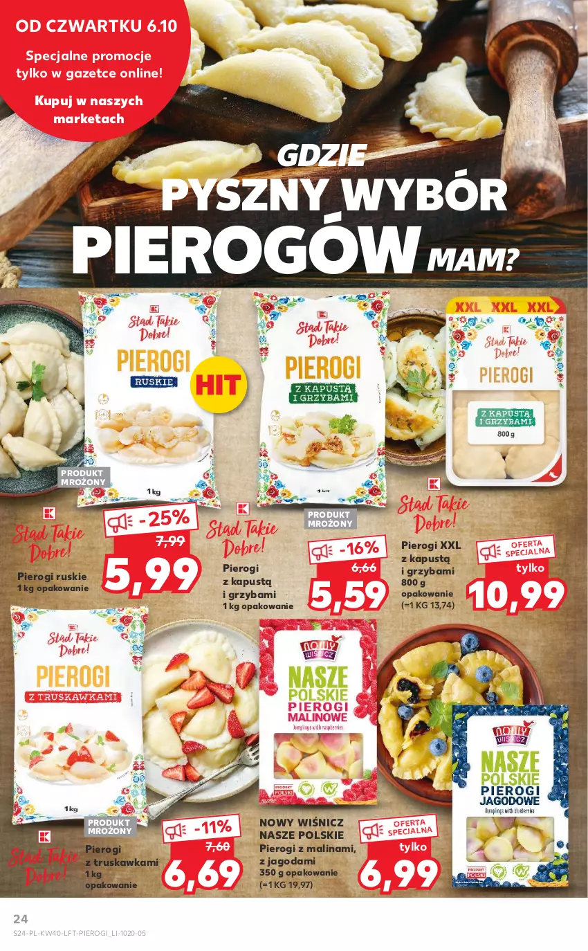 Gazetka promocyjna Kaufland - OFERTA TYGODNIA - ważna 06.10 do 12.10.2022 - strona 24 - produkty: Kapustą, Pierogi