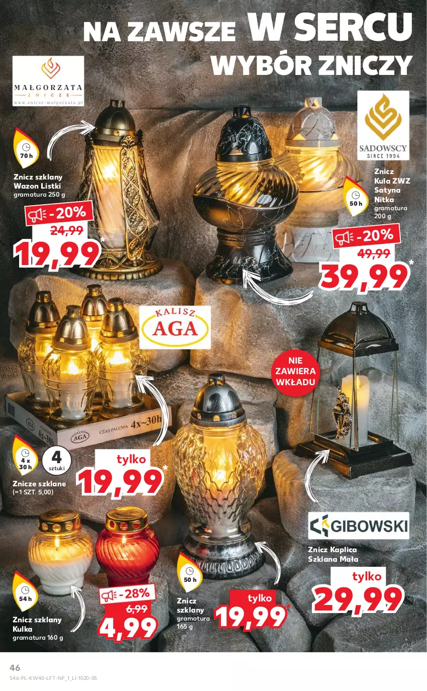 Gazetka promocyjna Kaufland - OFERTA TYGODNIA - ważna 06.10 do 12.10.2022 - strona 46 - produkty: Gra, LANA, Rama, Ser, Wazon, Znicz