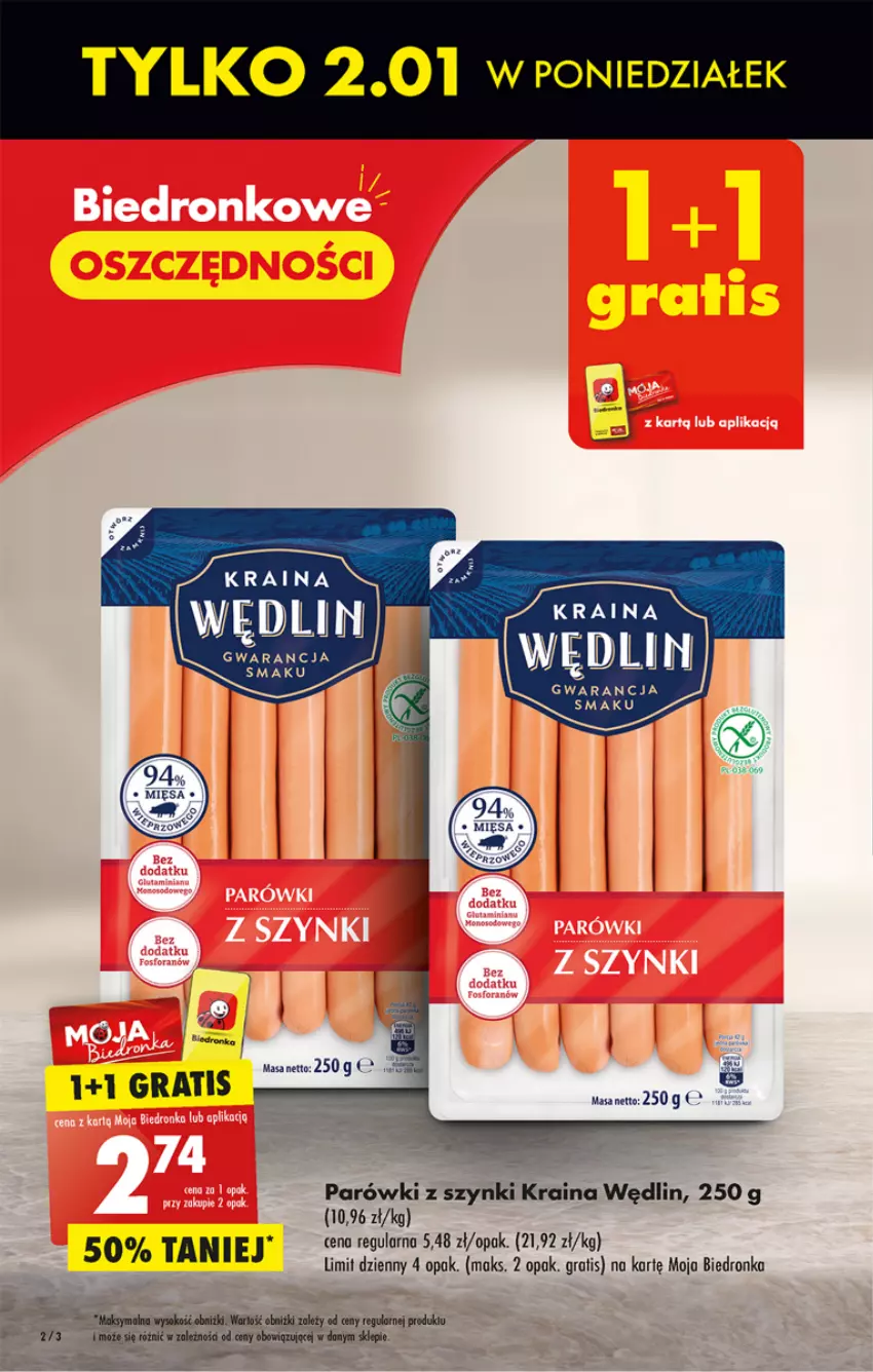 Gazetka promocyjna Biedronka - Gazetka - Biedronka.pl - ważna 02.01 do 07.01.2023 - strona 2 - produkty: Dron, Gra, Olej, Parówki, Parówki z szynki, Sok