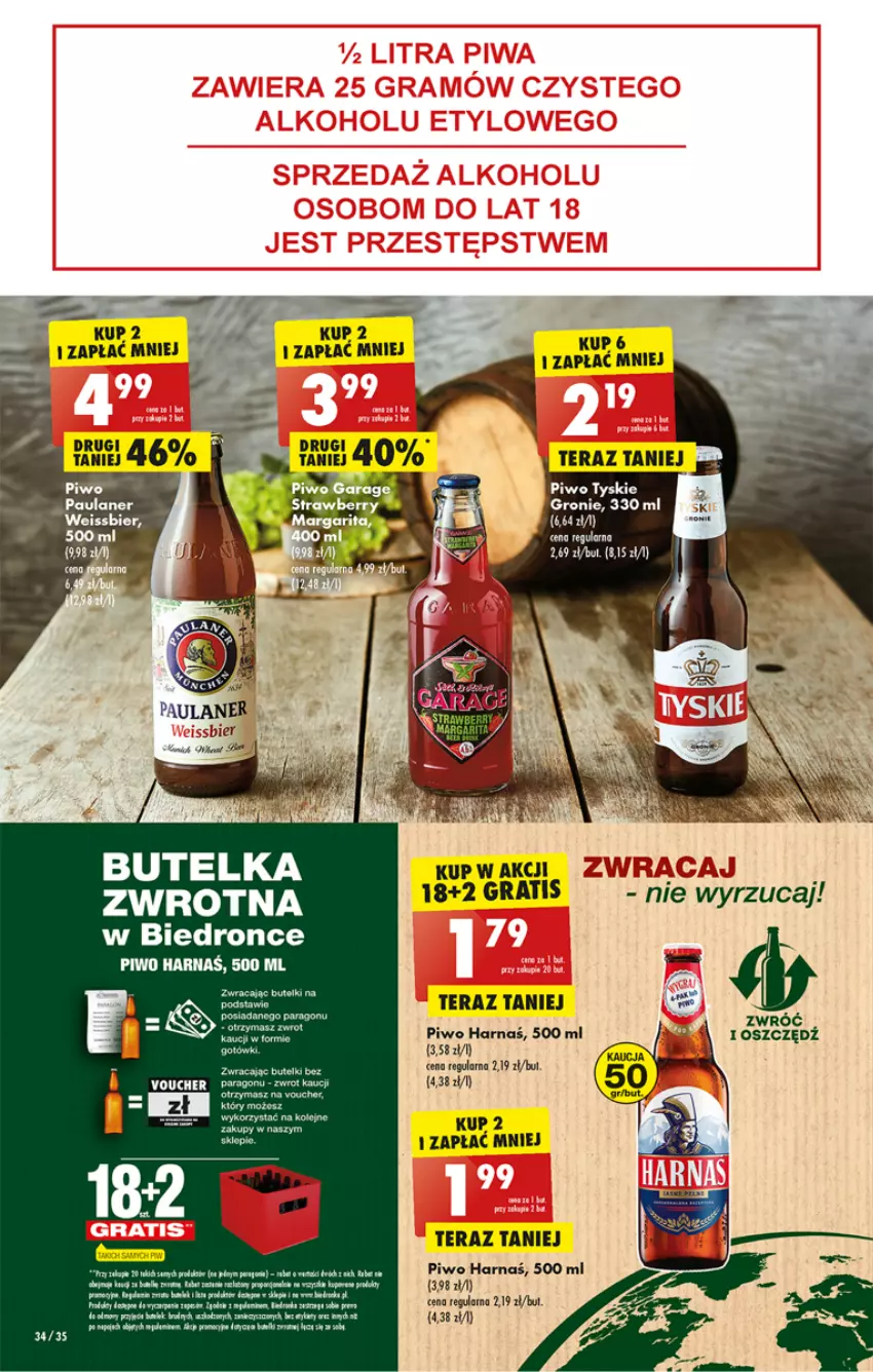 Gazetka promocyjna Biedronka - Gazetka - Biedronka.pl - ważna 02.01 do 07.01.2023 - strona 34 - produkty: Dron, Gra, Harnaś, Piwo, Rum, Tera, Tyskie