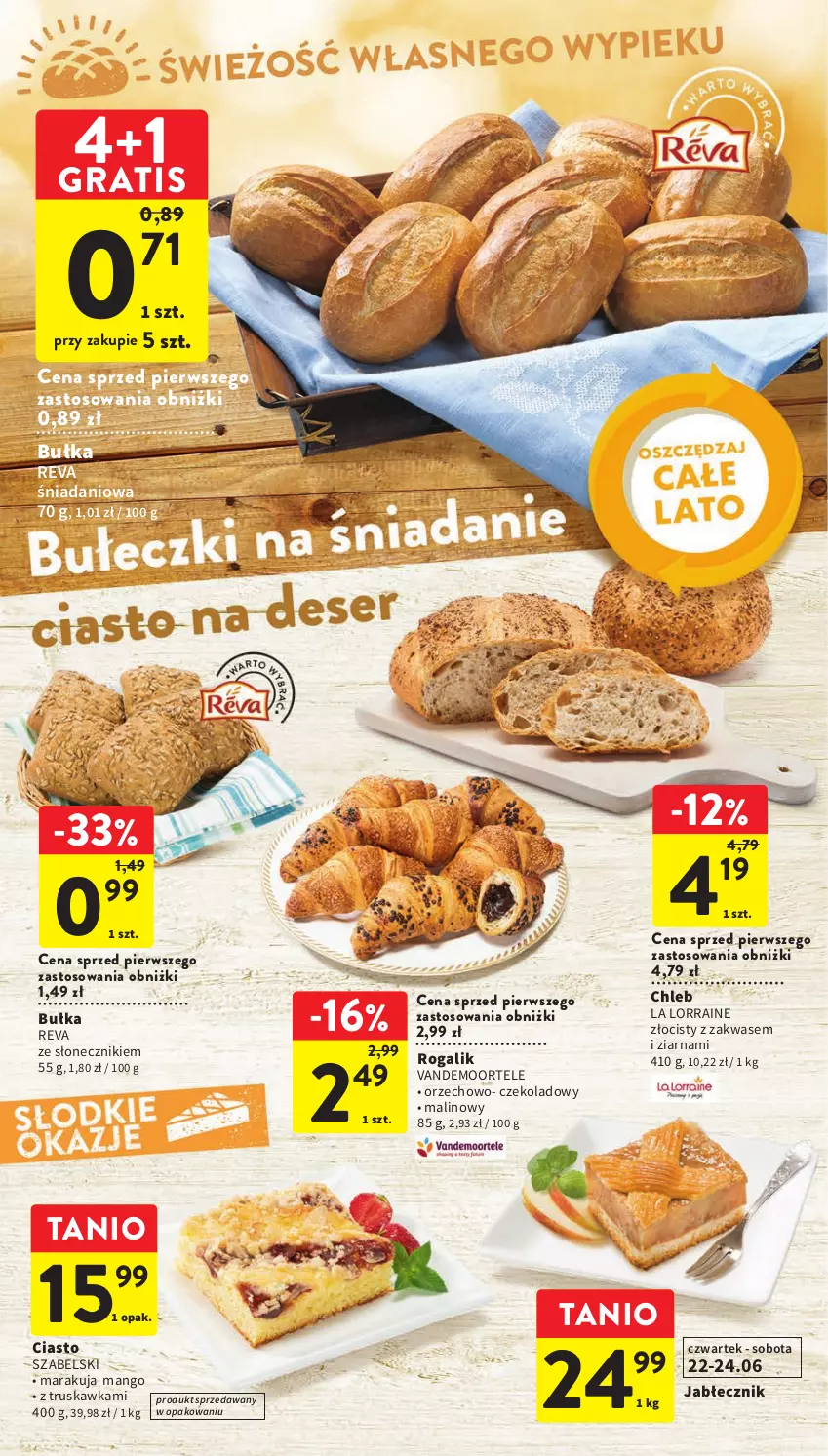 Gazetka promocyjna Intermarche - Gazetka Intermarche - ważna 22.06 do 28.06.2023 - strona 30 - produkty: Bułka, Chleb, Danio, Gra, Mango, Rogal