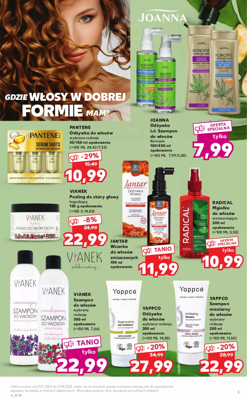 Gazetka promocyjna Kaufland - Oferta GRILL - ważna 21.07 do 03.08.2022 - strona 3 - produkty: Joanna, Odżywka, Pantene, Peeling, Szampon