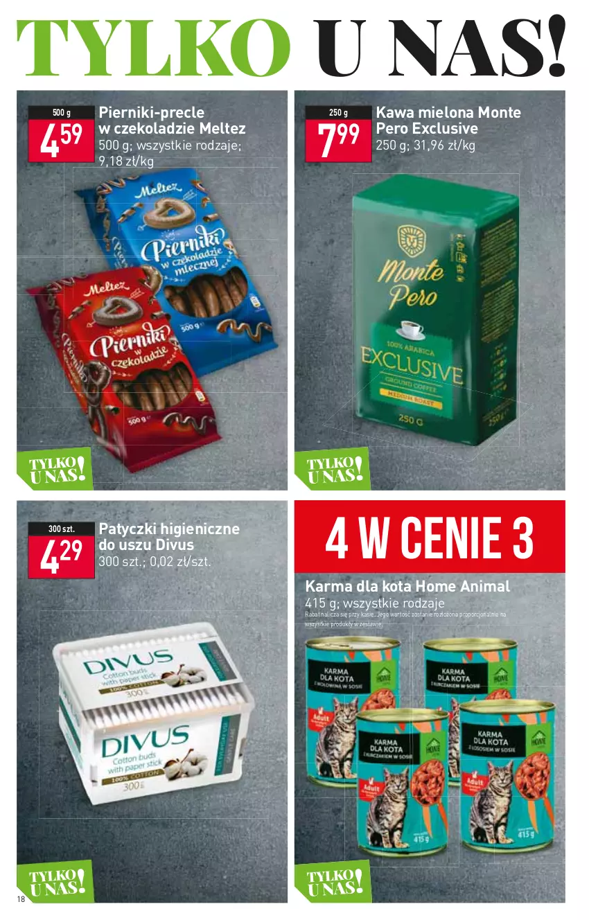 Gazetka promocyjna Stokrotka - Supermarket - ważna 07.04 do 13.04.2022 - strona 18 - produkty: Kawa, Kawa mielona, Monte, Piernik, Por, Precle