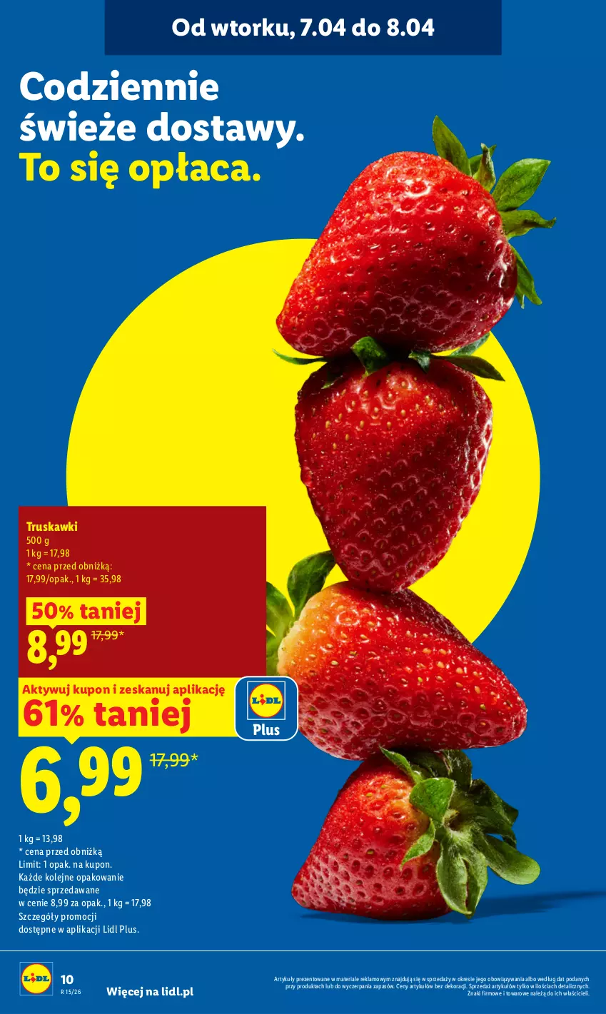Gazetka promocyjna Lidl - Gazetka ważna od 7.04 do 8.04 - ważna 07.04 do 08.04.2026 - strona 10 - produkty: Olej, Truskawki
