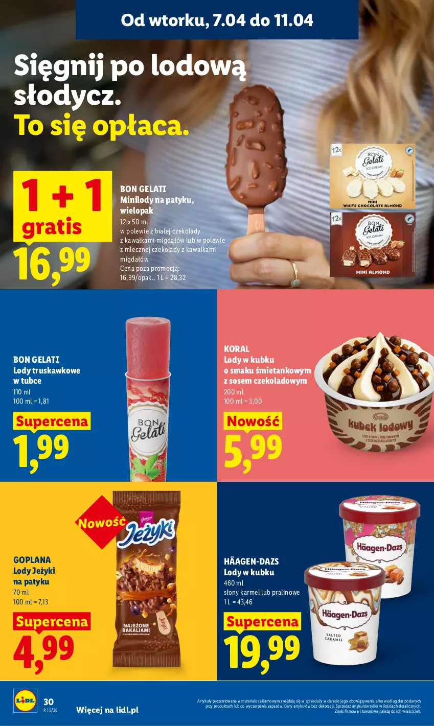 Gazetka promocyjna Lidl - Gazetka ważna od 7.04 do 8.04 - ważna 07.04 do 08.04.2026 - strona 34 - produkty: Goplana, Gra, Jeżyki, Kawa, LANA, Lody, Sos