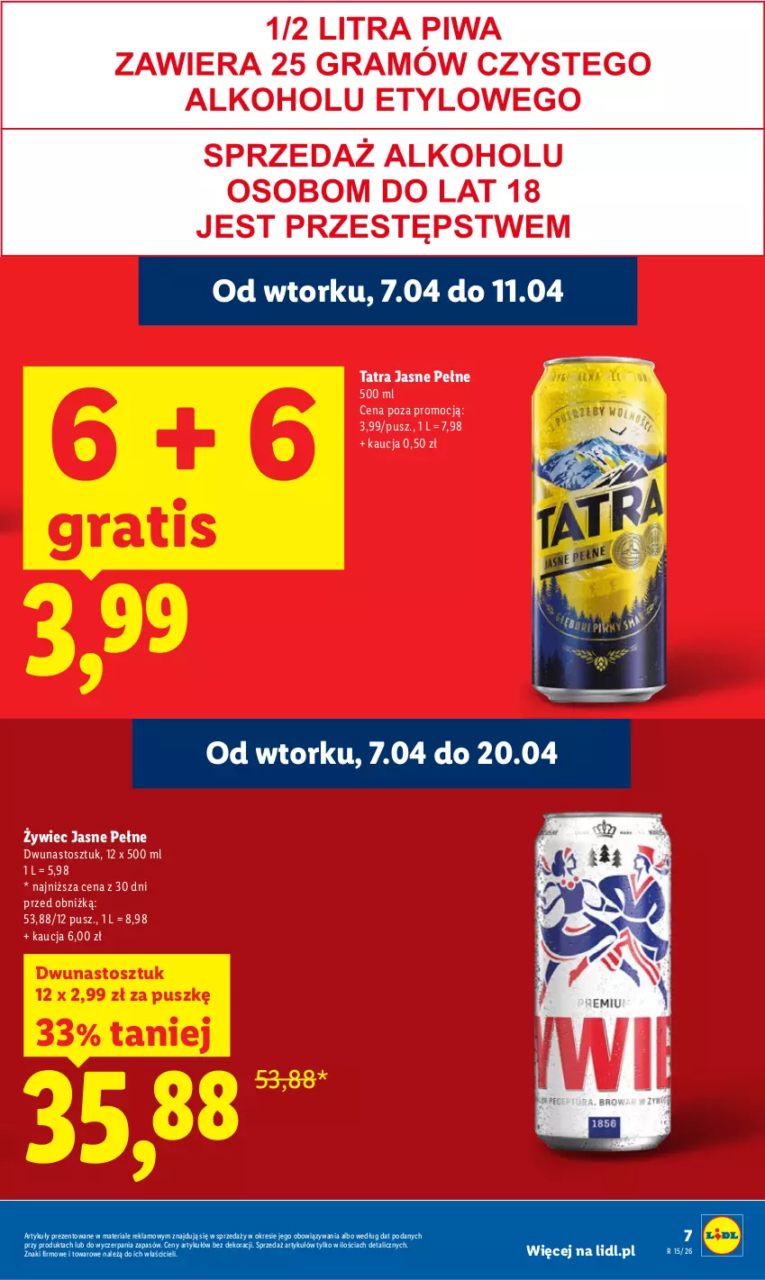 Gazetka promocyjna Lidl - Gazetka ważna od 7.04 do 8.04 - ważna 07.04 do 08.04.2026 - strona 7 - produkty: Gra, Tatra