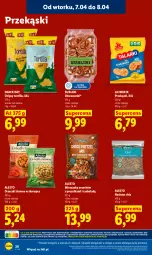 Gazetka promocyjna Lidl - Gazetka ważna od 7.04 do 8.04 - Gazetka - ważna od 08.04 do 08.04.2026 - strona 32 - produkty: Ser, Lajkonik, Orzeszki, Chipsy, Chia, Tortilla, O nas, Orzeszki ziemne