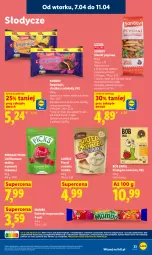 Gazetka promocyjna Lidl - Gazetka ważna od 7.04 do 8.04 - Gazetka - ważna od 08.04 do 08.04.2026 - strona 37 - produkty: Ciastka, Ser, Cukier, Morela, Maliny, Cukierki, Kakao, Mamba