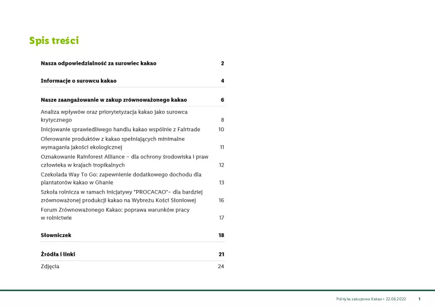 Gazetka promocyjna Lidl - Polityka zakupowa Kakao - ważna 22.08.2022 do 01.01.2026 - strona 2 - produkty: Kakao