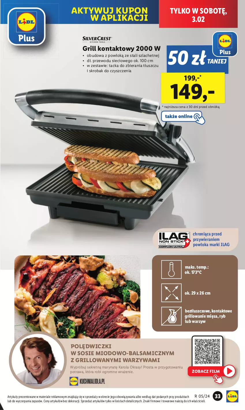 Gazetka promocyjna Lidl - GAZETKA - ważna 29.01 do 03.02.2024 - strona 37 - produkty: Grill, Grill kontaktowy, Kret, Sos, Warzywa