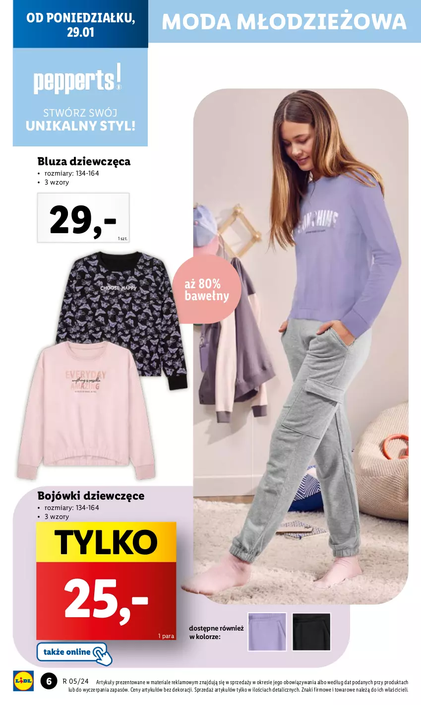 Gazetka promocyjna Lidl - GAZETKA - ważna 29.01 do 03.02.2024 - strona 8 - produkty: Bluza, Moda