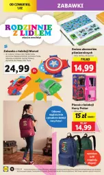 Gazetka promocyjna Lidl - GAZETKA - Gazetka - ważna od 03.02 do 03.02.2024 - strona 14 - produkty: Spiderman, Wyrzutnia, Zabawka, Plecak, Młot, Harry Potter