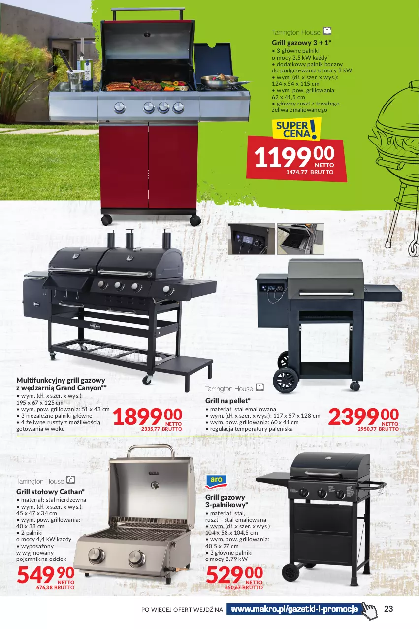 Gazetka promocyjna Makro - Sezon na grill - oferta z alkoholem - ważna 16.04 do 29.04.2024 - strona 23 - produkty: Gra, Grill, Grill gazowy, Pellet, Pojemnik