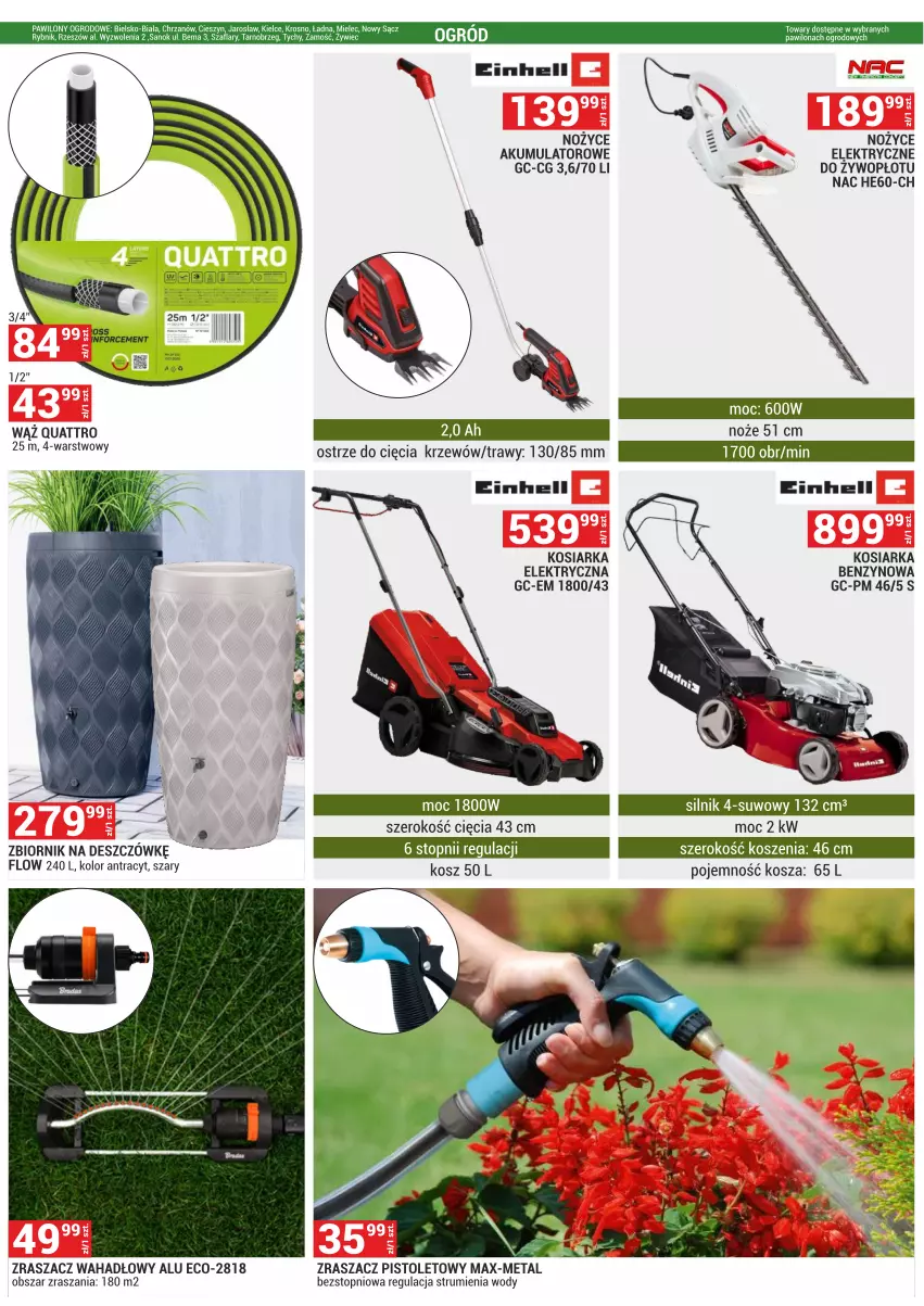 Gazetka promocyjna Merkury Market - ważna 02.05 do 31.05.2025 - strona 11 - produkty: Akumulator, Chrzan, Einhell, Kosiarka, Kosz, Noż, Nożyce, Ogród, Pistolet, Rum, Top