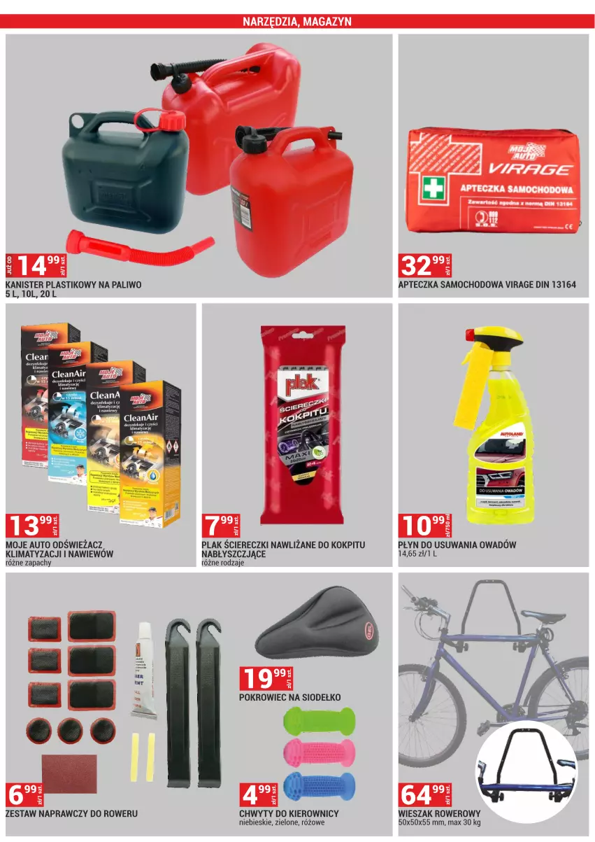 Gazetka promocyjna Merkury Market - ważna 02.05 do 31.05.2025 - strona 26 - produkty: Apteczka samochodowa, Moje Auto, Pokrowiec, Rower, Wieszak
