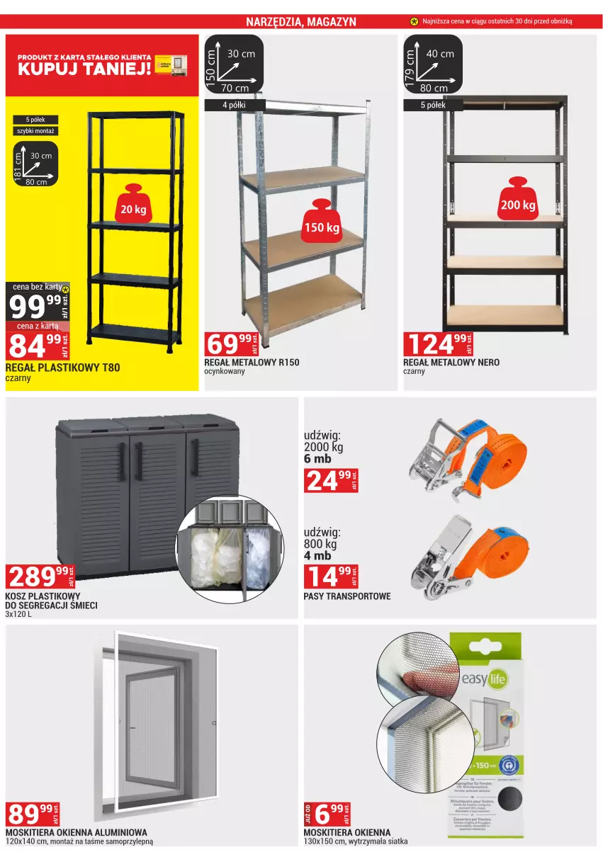 Gazetka promocyjna Merkury Market - ważna 02.05 do 31.05.2025 - strona 30 - produkty: Dźwig, Kosz, Mop, Por, Regał, Regał metalowy, Siatka, Sport, Tran