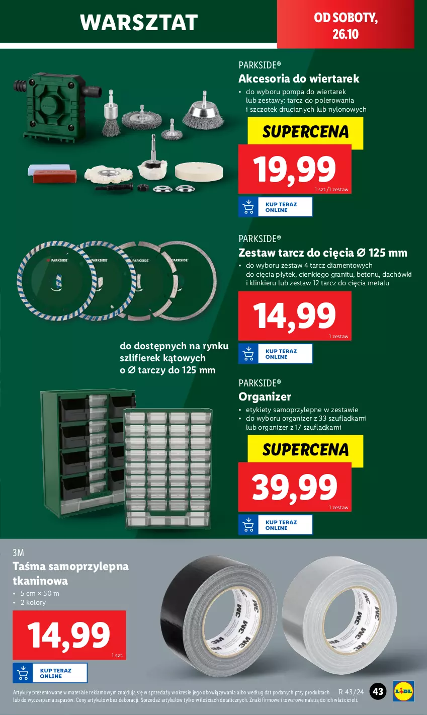 Gazetka promocyjna Lidl - GAZETKA - ważna 21.10 do 26.10.2024 - strona 45 - produkty: Gra, Mop, Organizer, Parkside