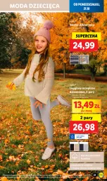 Gazetka promocyjna Lidl - GAZETKA - Gazetka - ważna od 26.10 do 26.10.2024 - strona 21 - produkty: Sweter, Sok, Gin, Legginsy ocieplane, Moda, Legginsy, Dzieci